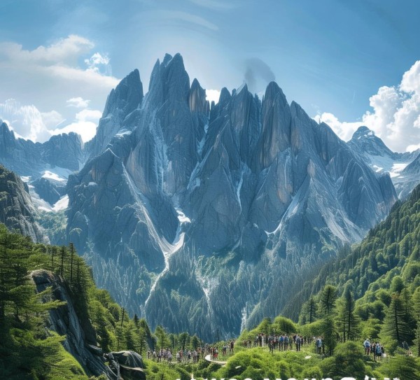 自然与旅行，狼牙山的自然风光与旅游广告
